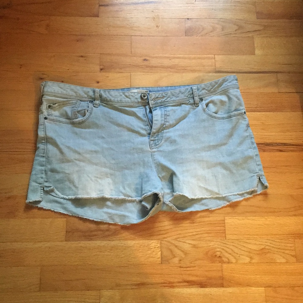 Plus size jean shorts